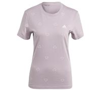 adidas Women's Essentials Monogram Slim Graphic Tee, preloved fig, M
