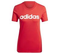 adidas Women's Essentials Slim Logo Tee, Better Scarlet, S