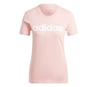 adidas Women's Essentials Slim Logo Tee, semi Pink Spark, S