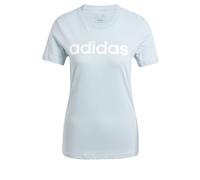 adidas Women's Essentials Slim Logo Tee, Wonder Blue, M