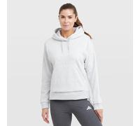 adidas Women's Essentials Small Logo Feel Cosy Hoodie, Light Grey Heather / White XL