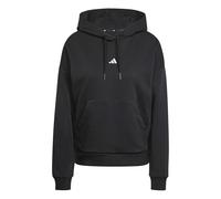 adidas Women's ESSENTIALS SMALL LOGO FEEL COZY HOODIE, black/white, XXS