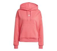 adidas Women's ESSENTIALS SMALL LOGO FEEL COZY HOODIE, semi turbo/white, L