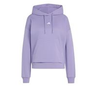 adidas Women's Essentials Small Logo Feel Cozy Hoodie Sweatshirt, magic lilac/white, XXL
