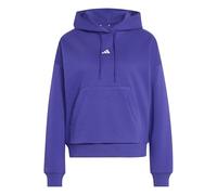 adidas Women's Essentials Small Logo Feel Cozy Hoodie Sweatshirt, Pure Purple/white, M