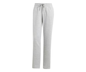 adidas Women's Essentials Small Logo Feel Cozy Open Hem Pant, Medium Grey Heather, S