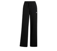 adidas Women's Essentials Small Logo Feel Cozy Open Hem Pants, Black/White, L