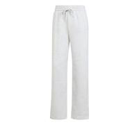 adidas Women's Essentials Small Logo Feel Cozy Open Hem Pants, Light Grey Heather/White, S