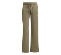 adidas Women's Essentials Small Logo Feel Cozy Open Hem Pants, Olive strata/White, M