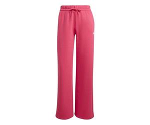 adidas Women's Essentials Small Logo Feel Cozy Open Hem Pants, Power Pink/White, S