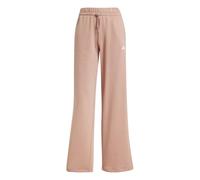 adidas Women's Essentials Small Logo Feel Cozy Open Hem Pants, Warm Clay/White, XL
