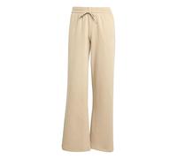 adidas Women's Essentials Small Logo Feel Cozy Open Hem Pants, Warm Sandstone/White, L
