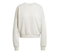 adidas Sportswear Women's Essentials Feelcozy Sweatshirt - Grey, Wonder Alumina/White, Size M, Women Wonder Alumina/White