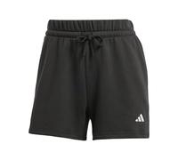 adidas Women's Essentials Small Logo Feel Cozy Shorts, Black/White, S