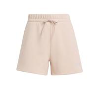adidas Women's Essentials Small Logo Feel Cozy Shorts, Blush Pink/White, L