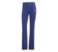 adidas Women's Essentials Small Logo Flared Leggings, Dark Blue/White, M