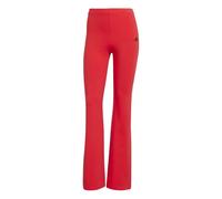 adidas Women's ESSENTIALS SMALL LOGO FLARED LEGGINGS, Pure Ruby/Black, XXS