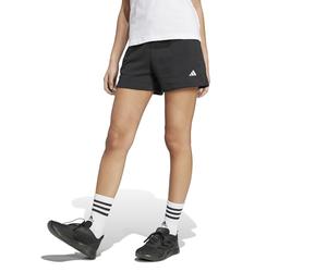 adidas Women's Essentials Small Logo Fleece Shorts, Black, S