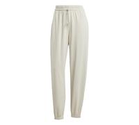 adidas Women's Essentials Small Logo French Terry Cuffed Pants, Wonder Alumina/White, S