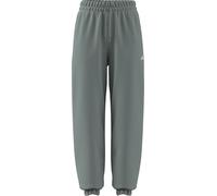 adidas Women's Essentials Small Logo French Terry Cuffed Pants, Wonder Sage/White, M