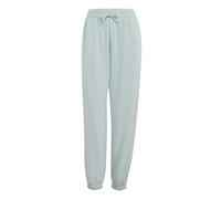 adidas Women's Essentials Small Logo French Terry Cuffed Pants, Wonder Sage/White, XL