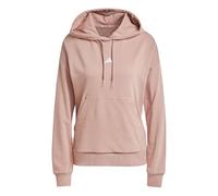 adidas Women's ESSENTIALS SMALL LOGO FRENCH TERRY HOODIE, warm clay/white, L