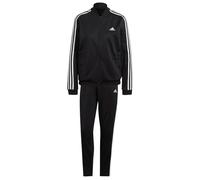 Adidas Womens Essentials Striped Tracksuit - Black - Black - XXS