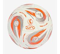 adidas Womens Euro 25 Final Pro Official Match Football (FIFA Quality Pro Certified) White/Silver Metallic/Lucid Lemon 5