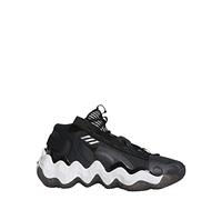 Adidas Womens Exhibit B MidBasketball Shoe, Carbon/Cloud White/Core Black, 14.5