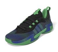 adidas Women's Exhibit Select 2.0 Pro Basketball Sneaker, Black/Semi Screaming Green/Lucid Blue, 7 UK