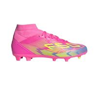 adidas Women's F50 League Mid Top Firm Multi Ground Soccer Cleats Sneaker, Lucid Pink/Lucid Lemon/Blue Fusion, 4 UK