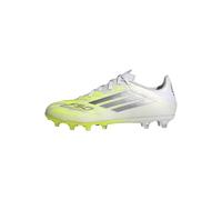 adidas Women's F50 SPARKFUSION League Low Firm Ground/Artificial Ground Football Boots Womens, FTWR White/Iron met./hi-res Yellow, 9 UK