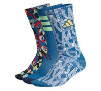 adidas Women's FARM 3PP SOCKS, dark marine/st fade gold/night indigo, 4.5-6