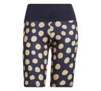 Adidas Womens Farm Print Bike Short Size: Small, Colour: Ink