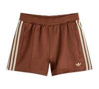 Adidas Women's Firebird Crochet Stripe Shorts Preloved Brown Medium