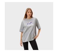 adidas Women's Flower Pack Badge of Sport Tee, Medium Grey Heather, M