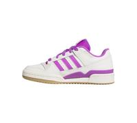 adidas Womens Forum Low Cl Lace Up Sneakers Shoes Casual - Purple, White, Multi, 8.5 Wide