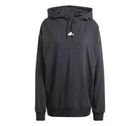 Adidas Womens French Terry Print Hoodie Colour: Black, Size: Extra Large