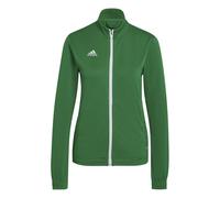 adidas Womens Funnel Neck High Collar Long Sleeve Jersey Athletic Top in Green/White - Size 6 UK