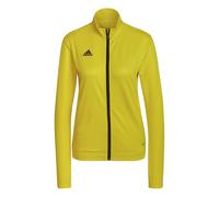 adidas Womens Funnel Neck High Collar Long Sleeve Jersey Athletic Top in Yellow/Black - Size 14 UK