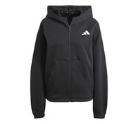 adidas Women's FUTURE ICONS SMALL LOGO FULL ZIP HOODIE, black, S