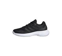 adidas Women's Gamecourt 2.0 Tennis Shoes, Core Black/Core Black/Silver, 8.5 UK
