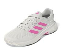 adidas Women's Gamecourt 2.0 Tennis Shoes, core White/Lucid Pink/core Black, 6 UK