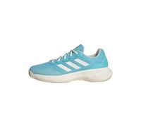 adidas Women's Gamecourt 2.0 Tennis Shoes, Light Aqua/Off White/Bright Red, 8 UK