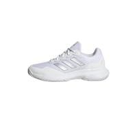 adidas Women's Gamecourt 2.0 Tennis Shoes, Silver Metallic/Cloud White, 5.5 UK