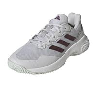 adidas Women's Gamecourt 2 W Sneaker, Grey/Aurora Metallic/White, 8 UK