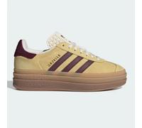 adidas Womens Gazelle Bold Trainers Shoes Almost Yellow Maroon IF5937