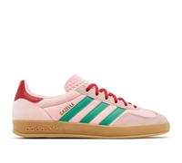 adidas Women's Gazelle Indoor Sneakers, Court Green/Glow Pink/Gum, 8 UK