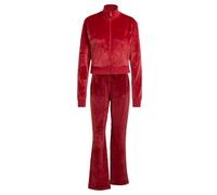 adidas Women's Glam Velvet Tracksuit, active maroon, M