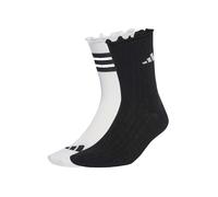 adidas Women's Glow Sock 2 Pack - White/Black/Grey One - Size: Medium